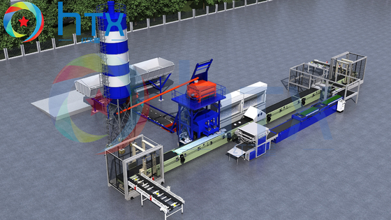 Artificial Composite Quartz Slab Production Line Natural Stone Wet Casting Doser Machine