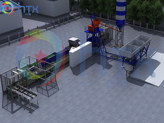 Prefabricated Automatic 3d Wall Concrete Production Line Cultured Stone Making Machine