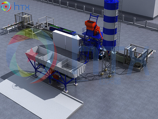 Prefabricated Automatic 3d Wall Concrete Production Line Cultured Stone Making Machine