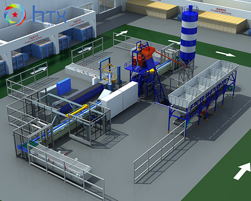High Accuracy Artificial Stone Making Machine 3D Wall Panel Production Line 37.6KW