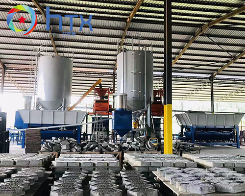 High Power Wet Cast Machinery Plastic Paver Production Line 7000*1000*1800mm PLC Control