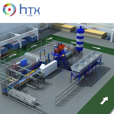 PLC Control System Wet Cast Machinery For Precast Concrete Equipment