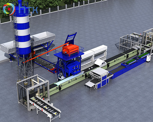 Automatic Wet Cast Concrete Machinery For Artificial Stone Production Line