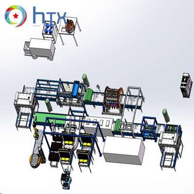 Wet Casting System Stacked Stone Concrete Sleepers Production Line
