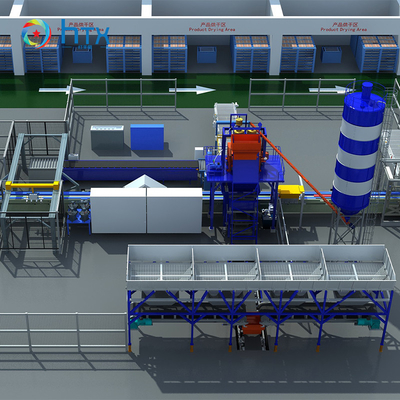 Full Auto Wet Cast Line Stacked Stone Concrete Sleepers Making Machine