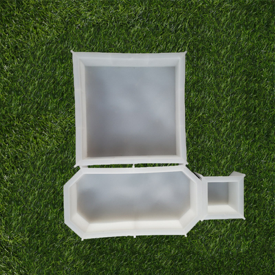 Concrete Interlocking Plastic Paver Mould , 800-1000 Times Paver Stone Molds