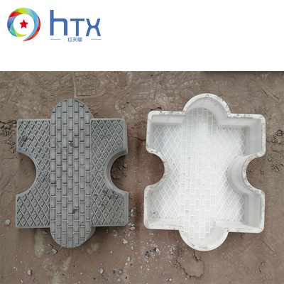 Rubber Interlocking Paver Precast Concrete Moulds For Cement Bricks