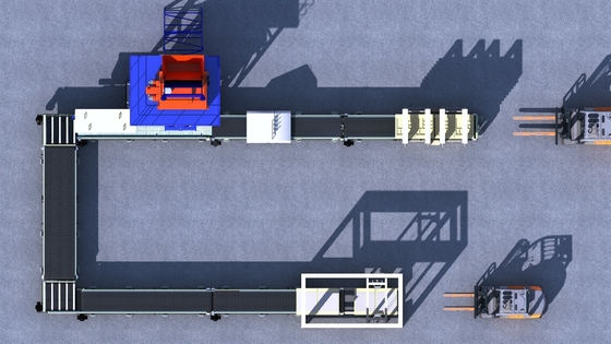 Automatic Concrete Dosing Machine 12.7KW Artificial Stone Production Line