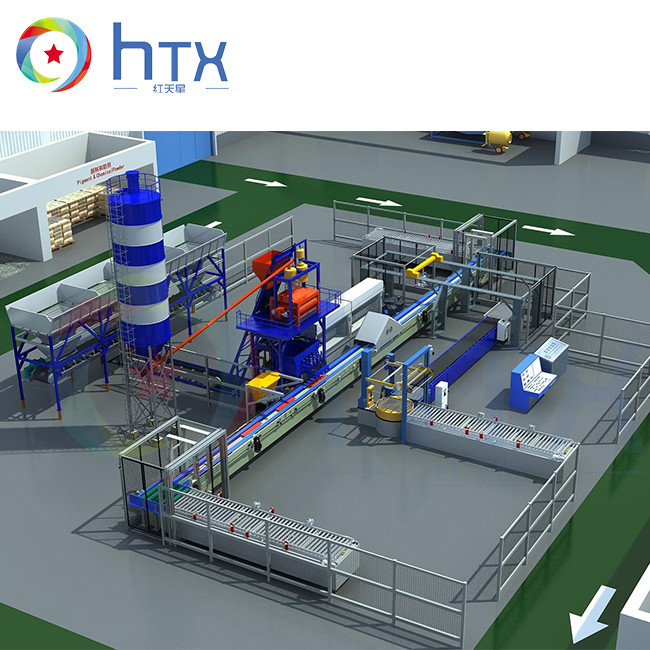 Hollow Core Concrete Pile Extrusion Roof Tile Making Machine Block Production Line